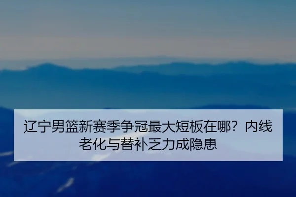 辽宁男篮新赛季争冠最大短板在哪？内线老化与替补乏力成隐患